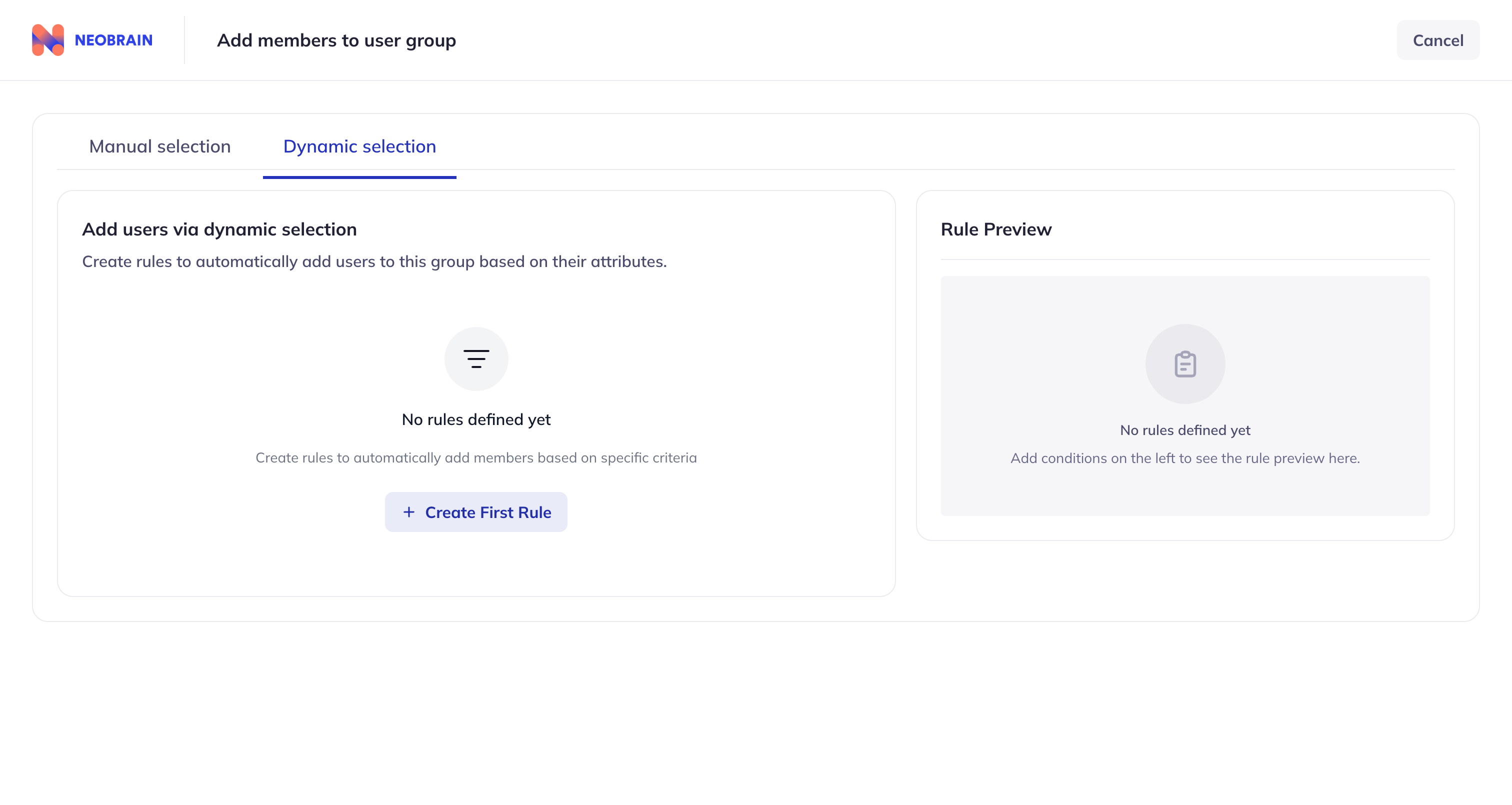 Add Members - Dynamic Selection